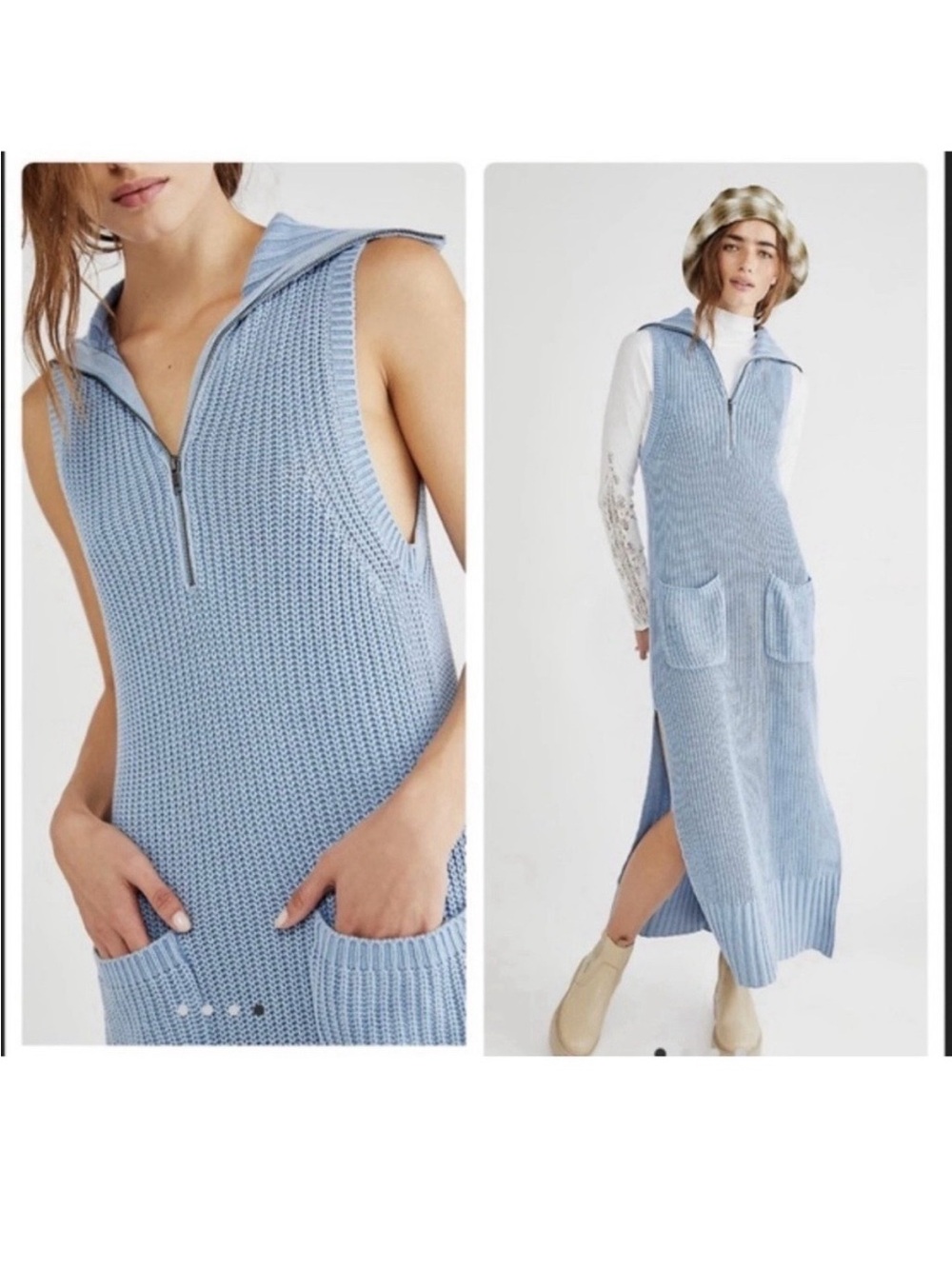 Free People Light Blue Elodie Maxi Dress